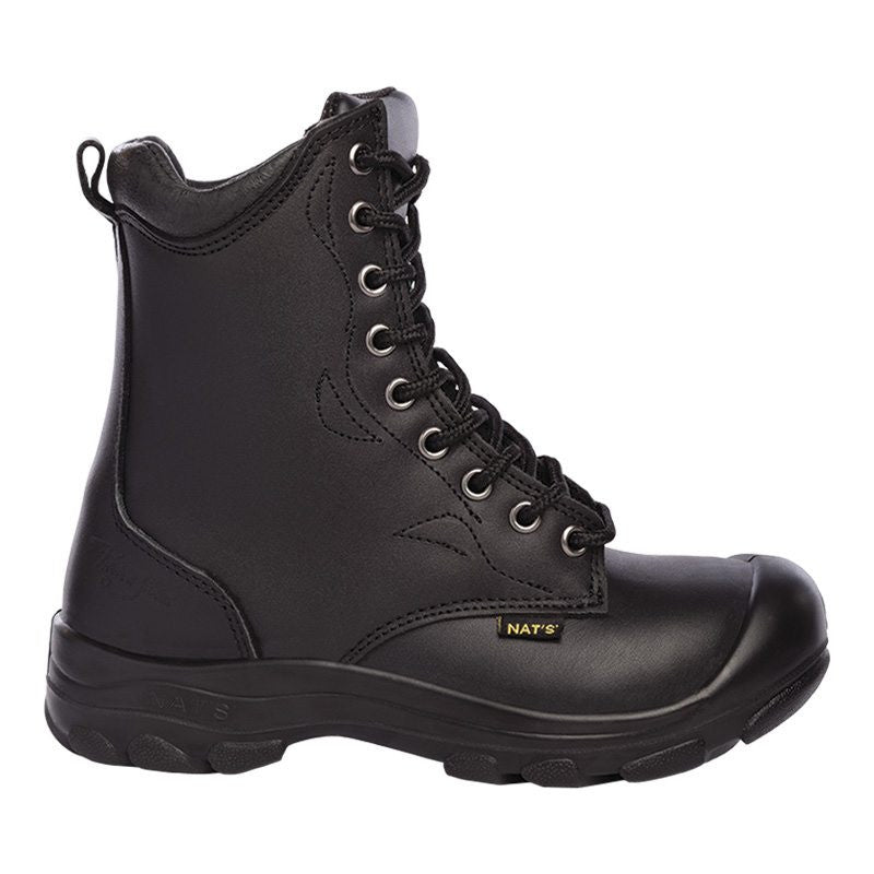 Pilote & Filles S552 BLACK 8″ Laced work boot