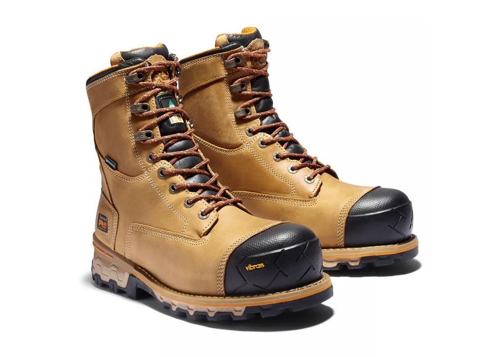 Timberland Pro 8" Boondock Wheat TB0A21B7231 Composite Waterproof Work Boots - Safetyfoot.com