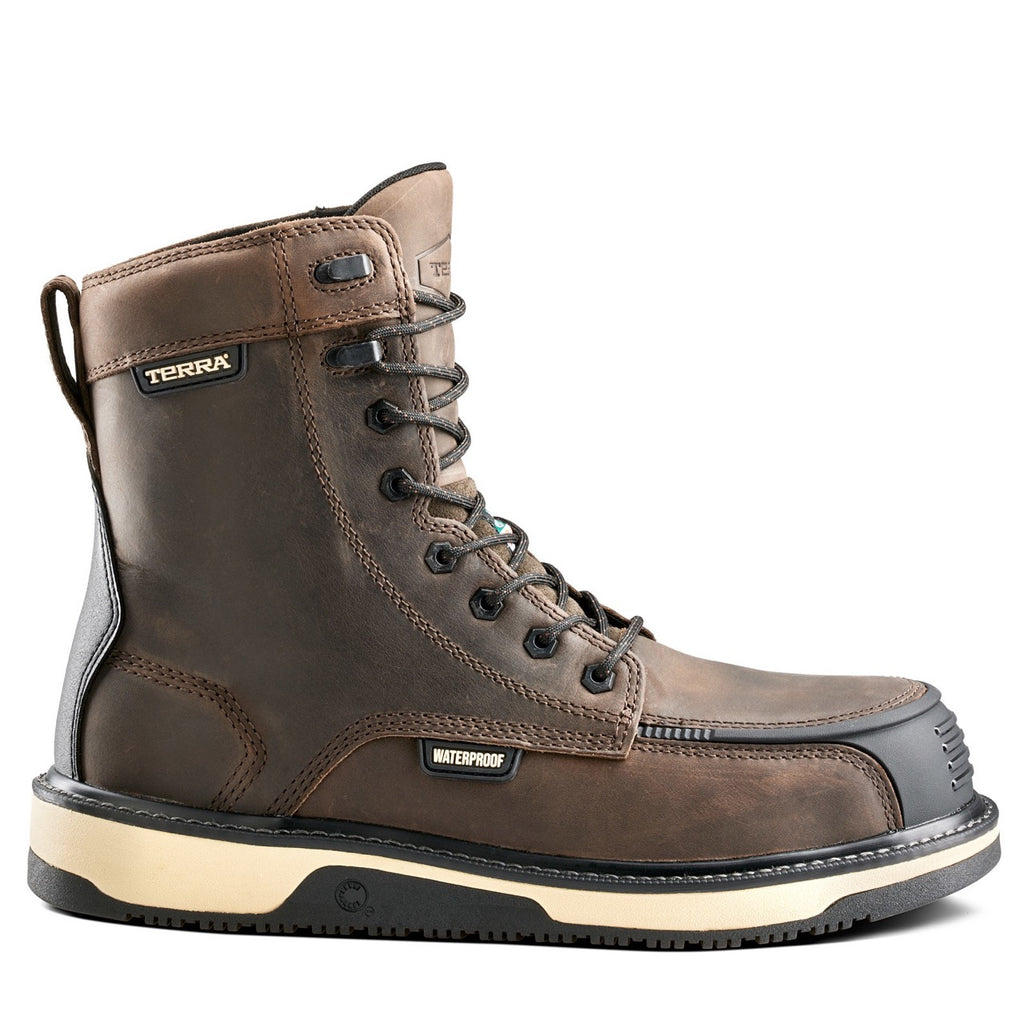 Terra Footwear 8" IRONSTONE 839FDB Brown - Safetyfoot.com