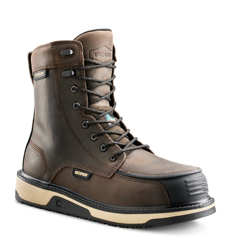 Terra Footwear 8" IRONSTONE 839FDB Brown - Safetyfoot.com