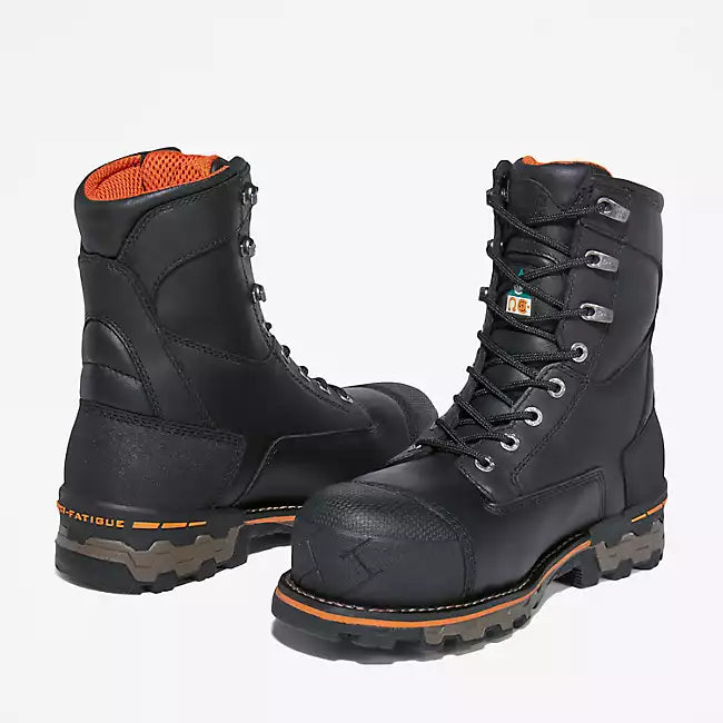Timberland Pro 8" Boondock Black TB0A2APK001 | Men's Work Boots with Composite - Safetyfoot.com