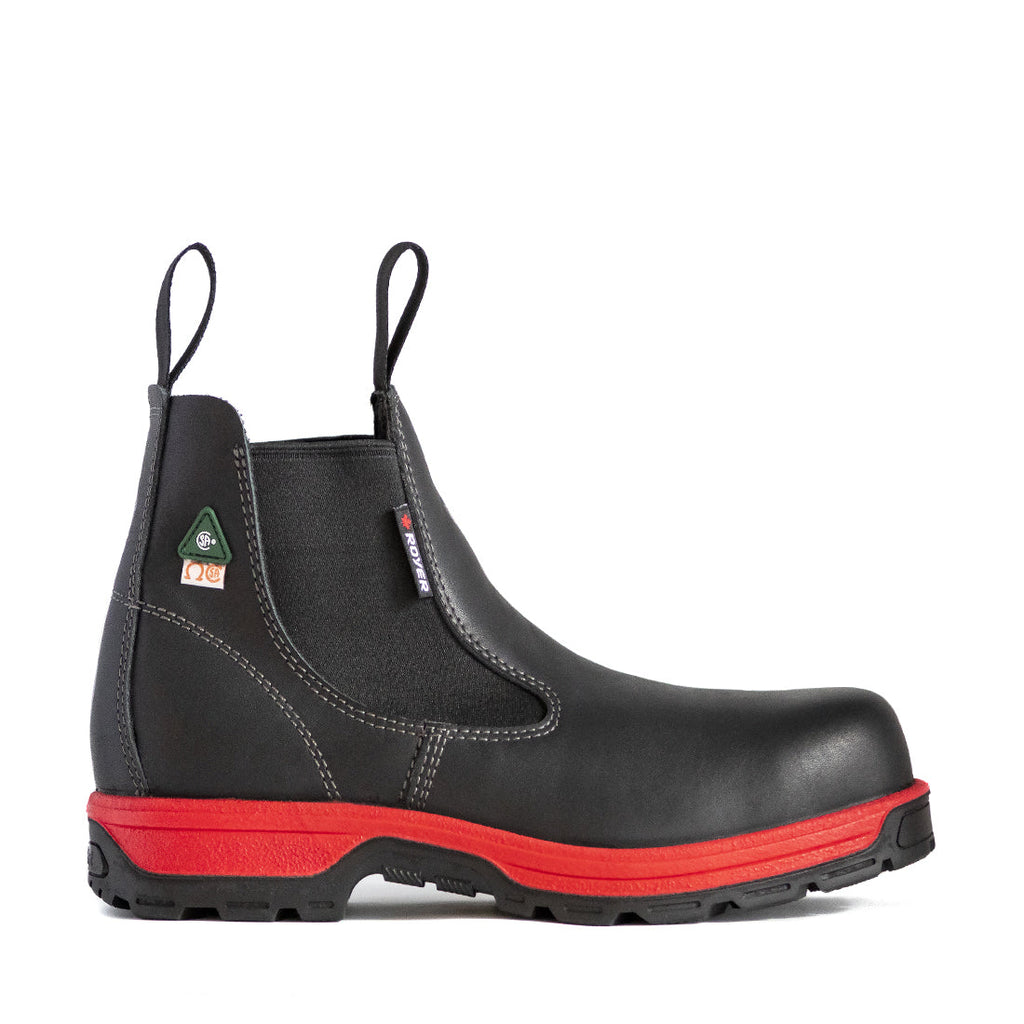 Royer 5630GTR BLACK & RED ROMEO REBOOT™ Pull-on Boots Metal free - Safetyfoot.com