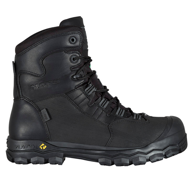 NAT'S S620 Black 8" Waterproof Work Boots - Safetyfoot.com