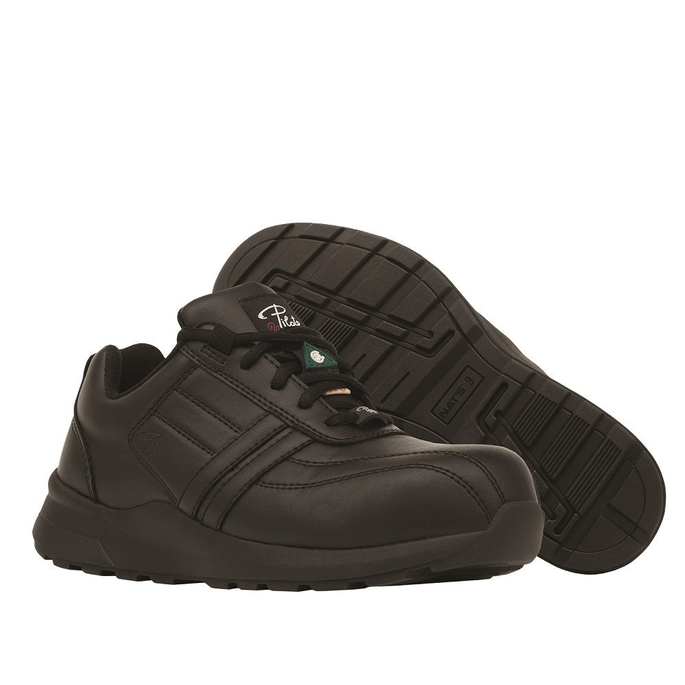 Pilote et Filles PF630 Black Work Shoes for Women - Safetyfoot.com